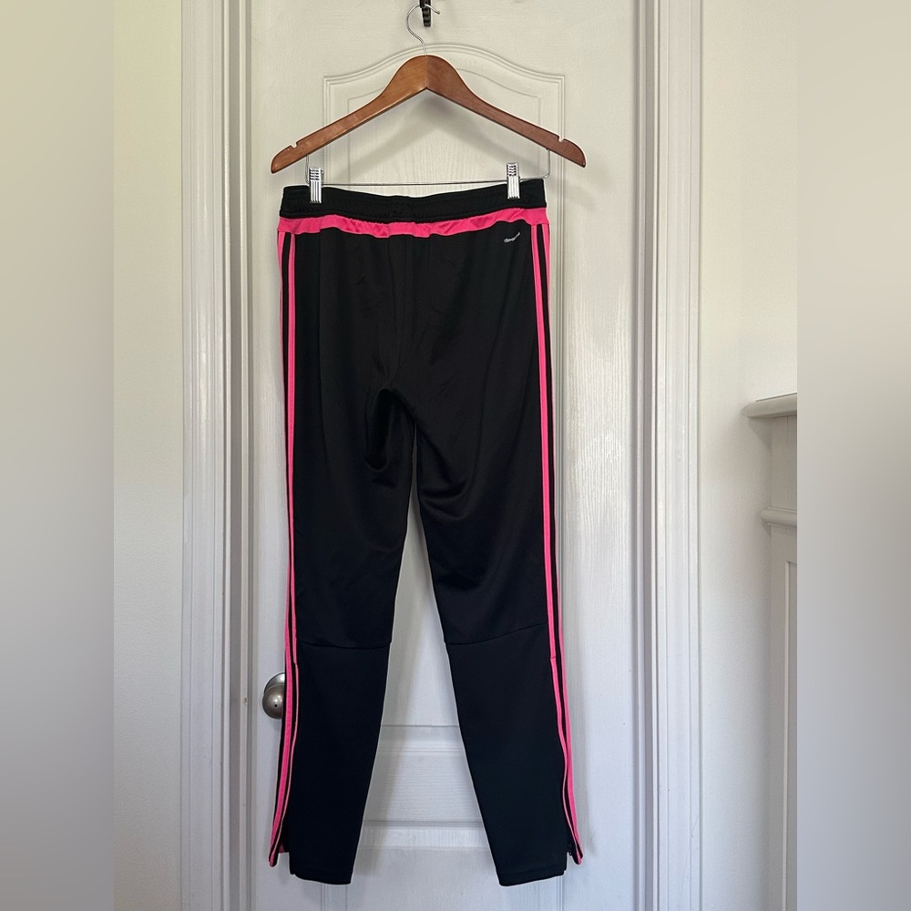Adidas Black and Pink Track Pants - Picture 2 of 2